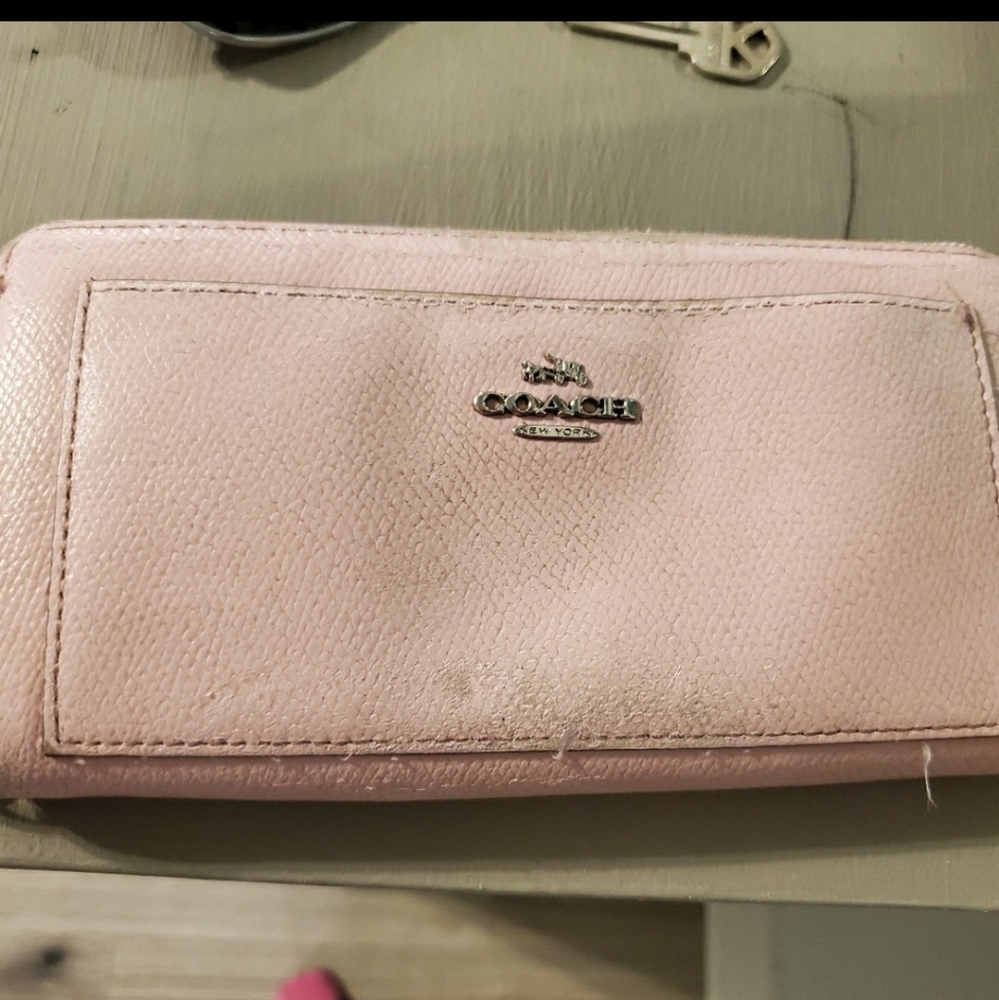 Pink Coach Wallet